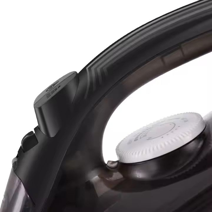 Fier de Călcat Electric de Mână, HALEY, 1400W, sub Presiune, cu Abur, Negru