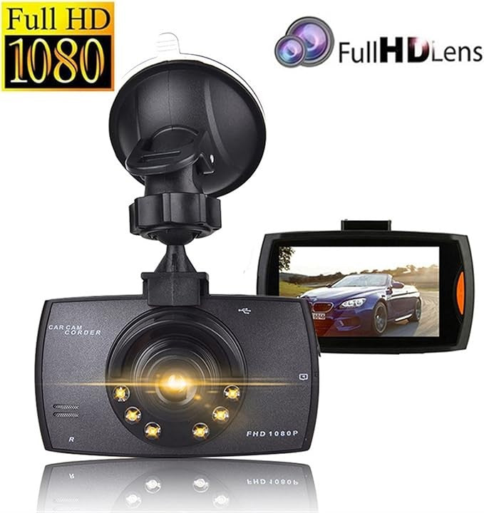 Cameră Auto DVR AT PERFORMANCE® 360° Full HD 1080P, Viziune Nocturnă, G-Sensor, Loop Recording, Mini Dash Cam cu Detecție Mișcare – Fără Card