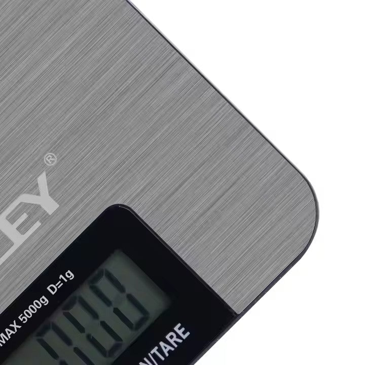 Cântar Electronic HALEY, 5000G, din Oțel Inoxidabil Design Portabill, Argintiu