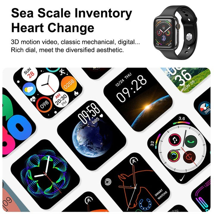 Smartwatch, AT PERFORMANCE®, 2.01 Inch, Bluetooth, Ceas smartwatch si bratara fitness, Notificari Apeluri/Sms/Social Media, monitorizare activitati fizice, somn, ritm cardiac, pedometru, Rezistent la apa, Negru.