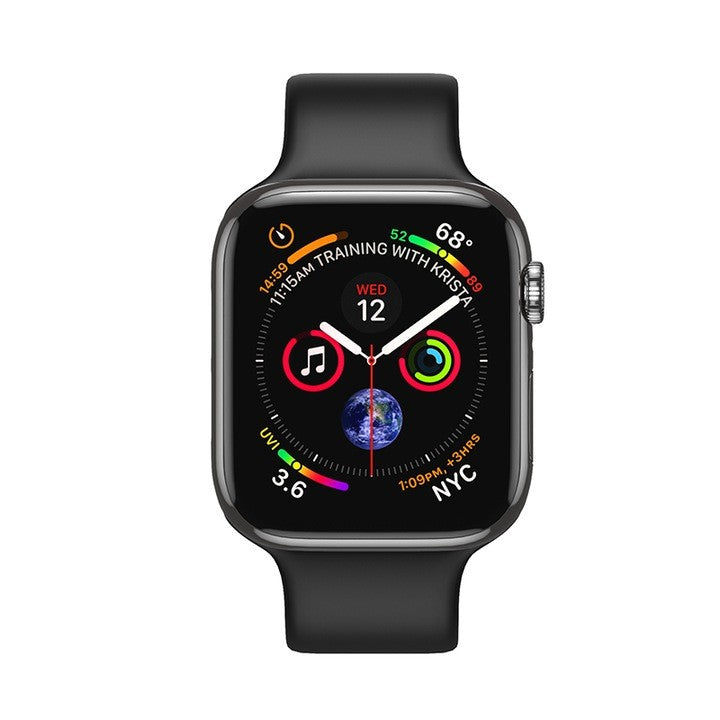 Smartwatch, AT PERFORMANCE®, 2.01 Inch, Bluetooth, Ceas smartwatch si bratara fitness, Notificari Apeluri/Sms/Social Media, monitorizare activitati fizice, somn, ritm cardiac, pedometru, Rezistent la apa, Negru.