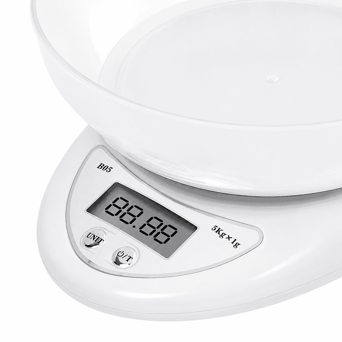 Cântar Electronic De Bucătărie Haley HY-5020, Capacitate 5 Kg, Precizie 1 g, Bol 600 ml, Ecran LCD, Funcție Tara