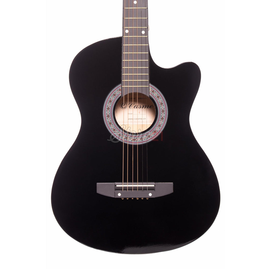 Chitara Acustica Negru - 6 Corzi Metalice 4/4,Recomandata  peste 11 ani, inclusiv adulti