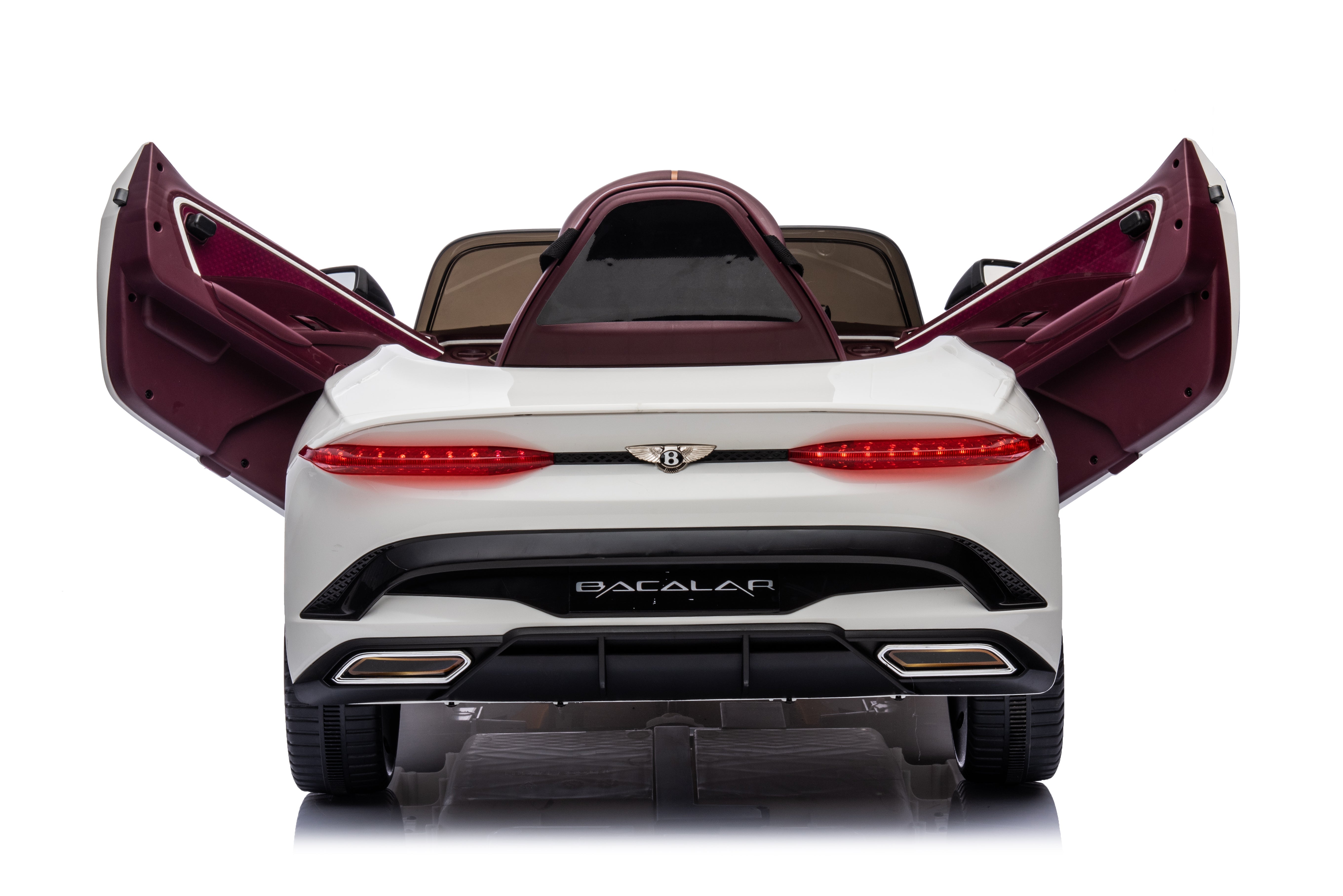 Mașinuță electrică copii Bentley Bacalar oficial licentiat, Kidoo, 12V, 2 motoare, telecomandă 2.4G, LED, USB, Bluetooth, 3-8 ani
