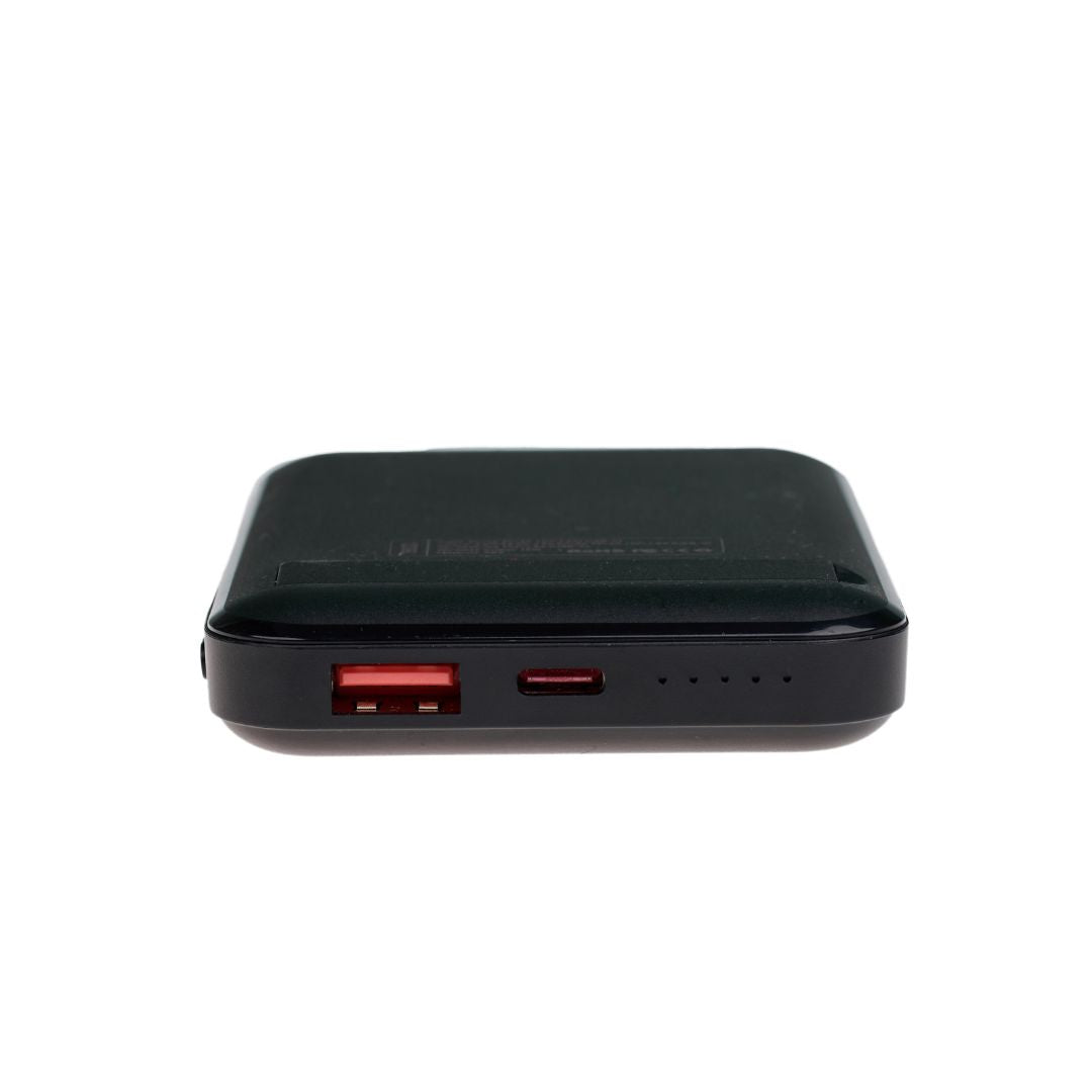 Baterie Externa Wireless Vitse Slim by Vitse 12.000 mAh, Compatibila iPhone 12-15 Pro si Android, Power Bank fast charger, incarcare Wireless QI 20W, Portabila, Cablu Type-C, Alb