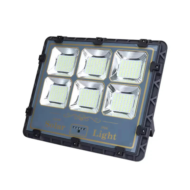 Proiector Solar LED HNY 1000W cu Panou Fotovoltaic Separat, Telecomandă, Senzor de Mișcare, IP66, 6500K