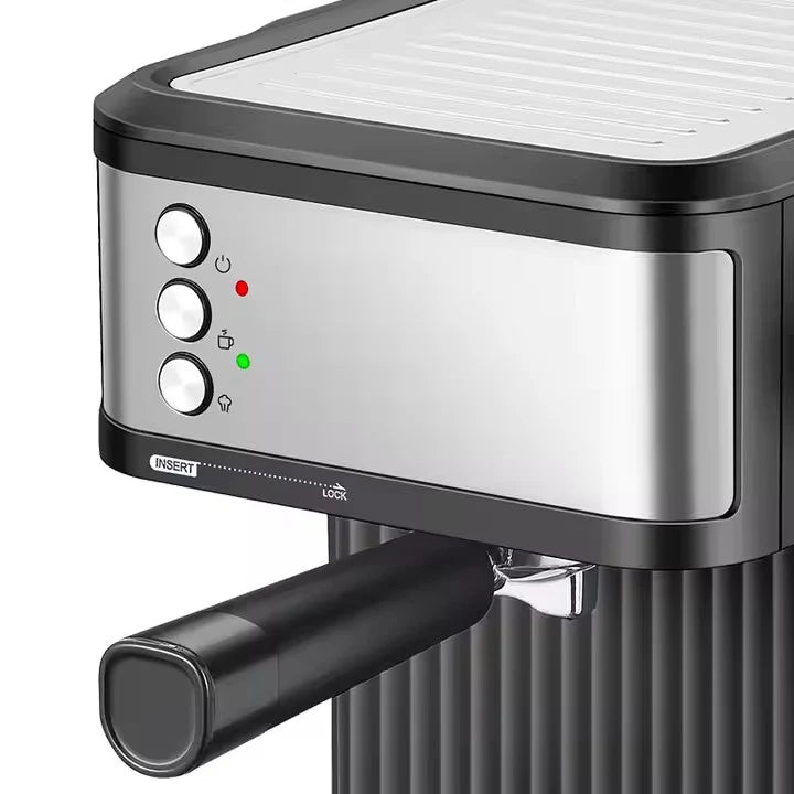 Espressor Automat HALEY, 1.8l, 850W, 20 bar, Argintiu/Negru Plus Rasnita electrica Cadou