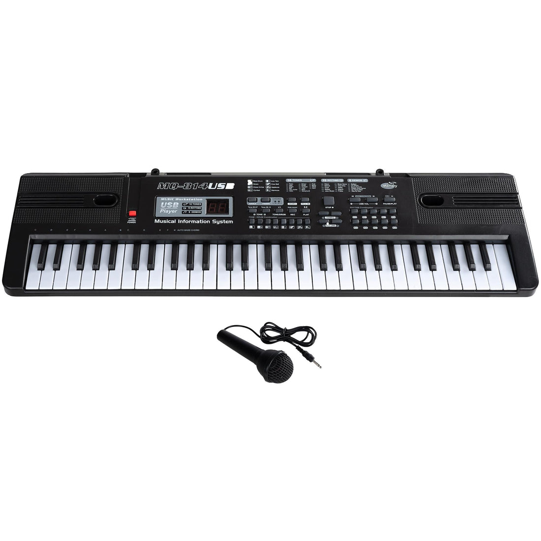 Orga electronica MQ-829USB Boxe,MP3,USB,Microfon, 61 clape,10 Ritmuri