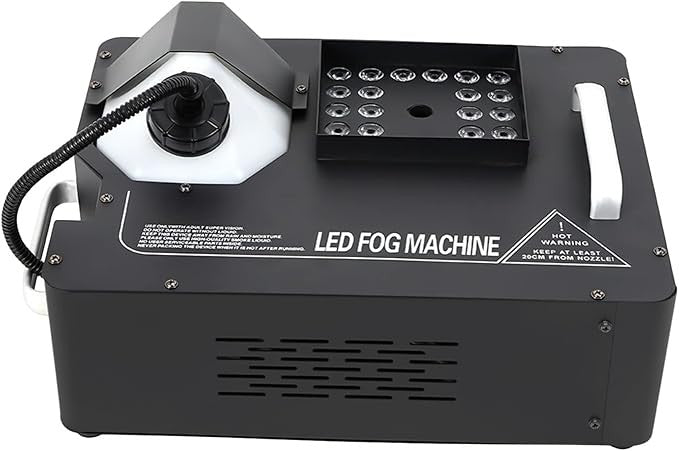 Mașină de Fum Verticală AT PERFORMANCE® 1500W cu 24 LED-uri RGB, Control DMX & Wireless, Efecte Luminoase pentru Scenă, DJ, Evenimente – 3L Capacitate
