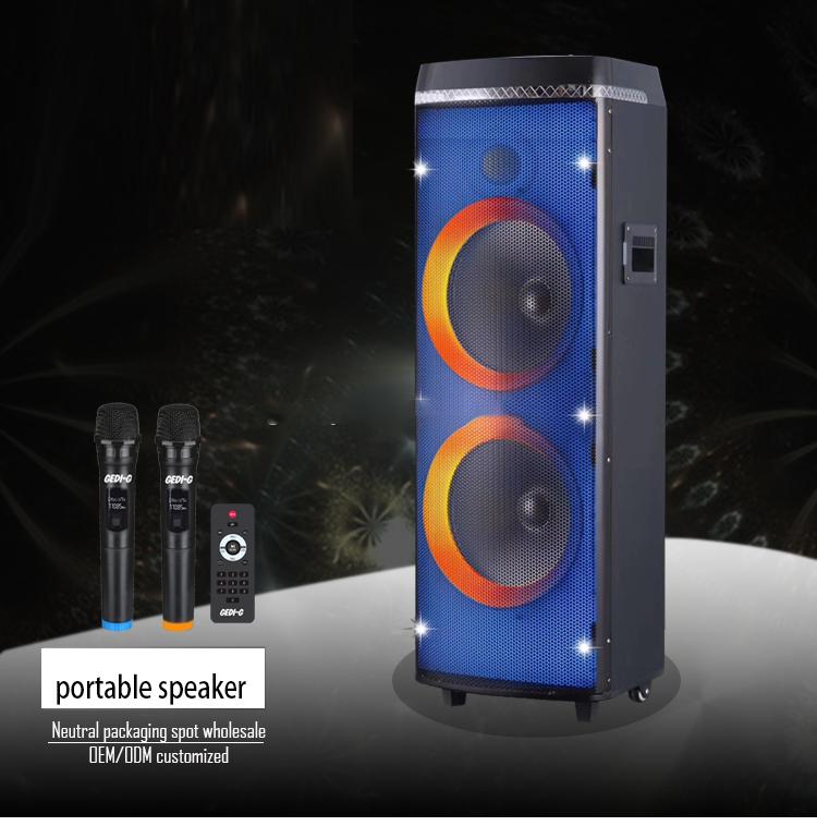 Boxa Bluetooth Activa 800W, Karaoke, Radio Card, USB, MP3, 2 Microfoane Wireless, Telecomanda, Joc De Lumini Full RGB!!