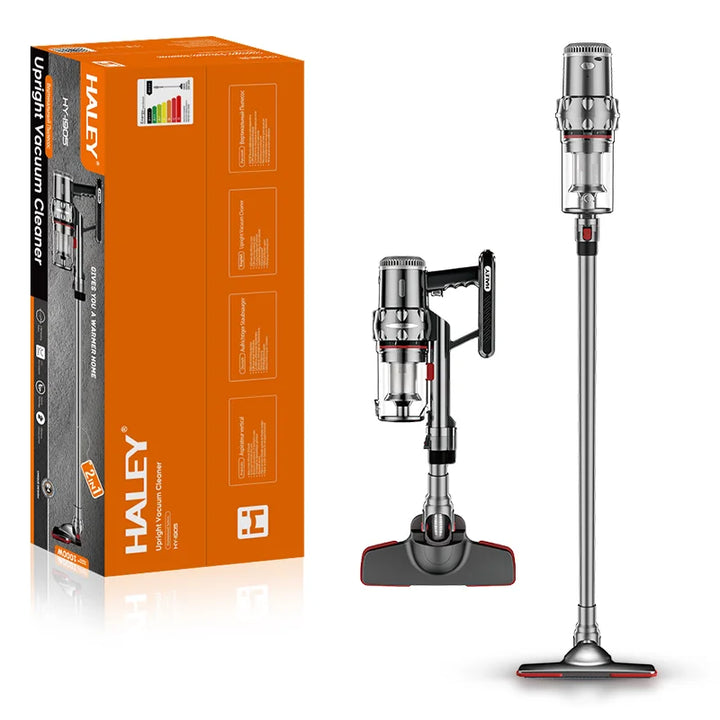 Aspirator Vertical 2 în 1 HALEY® HY-1905, 1000W, 6.0m Rază de Acțiune, Capacitate 1.2L, Tehnologie Ciclonică, Filtrare Multi-HEPA, Îndepărtare Păr de Animale