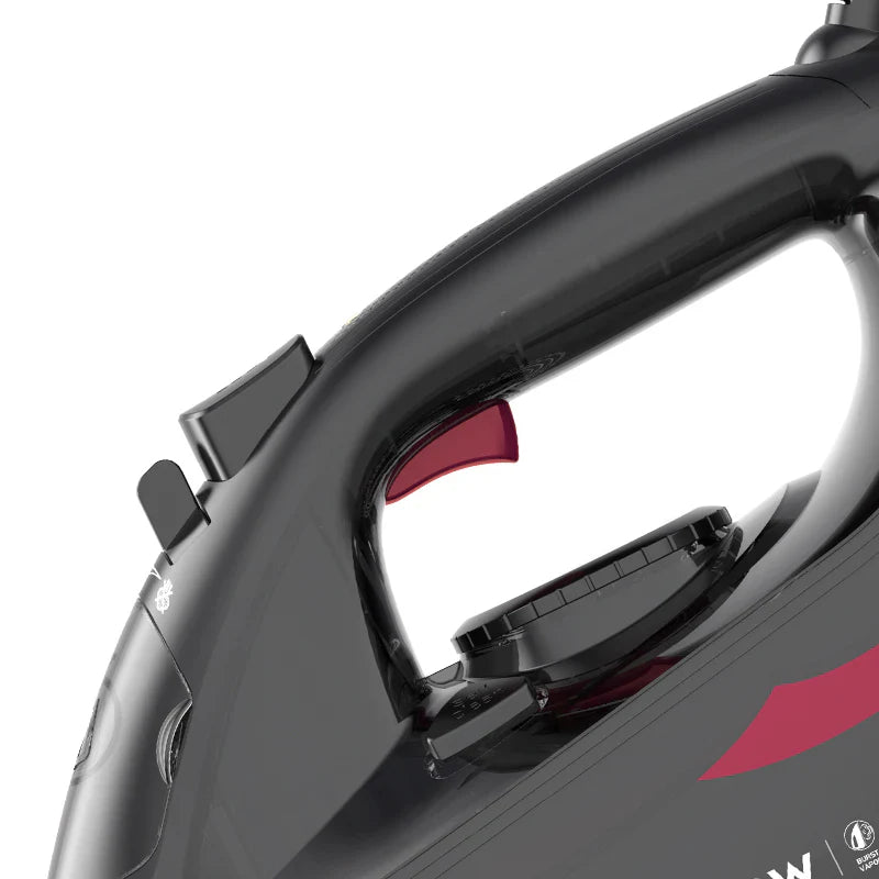 Fier de călcat cu abur HALEY® HY-2060, 2400W, Talpă ceramică, Abur vertical, Auto-curățare,  Negru