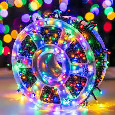 PACHET 2X Role Instalatie de Craciun Liniara 2x50M, AT PERFORMANCE®, 8 Jocuri de Lumini