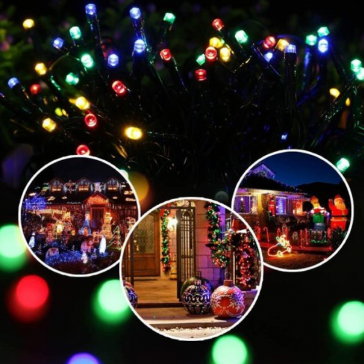 PACHET 2X Role Instalatie de Craciun Liniara 2x50M, AT PERFORMANCE®, 8 Jocuri de Lumini