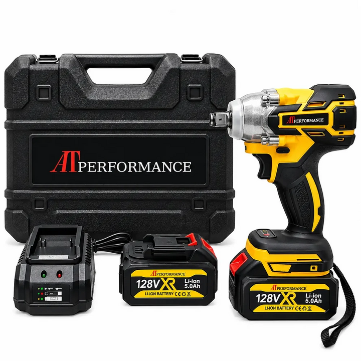 Trusa Mașină de Înșurubat cu Impact, Bormasina, AT PERFORMANCE®, 36V cu 2X Acumulator, 850Nm, 40 Accesorii, Albastru/Negru