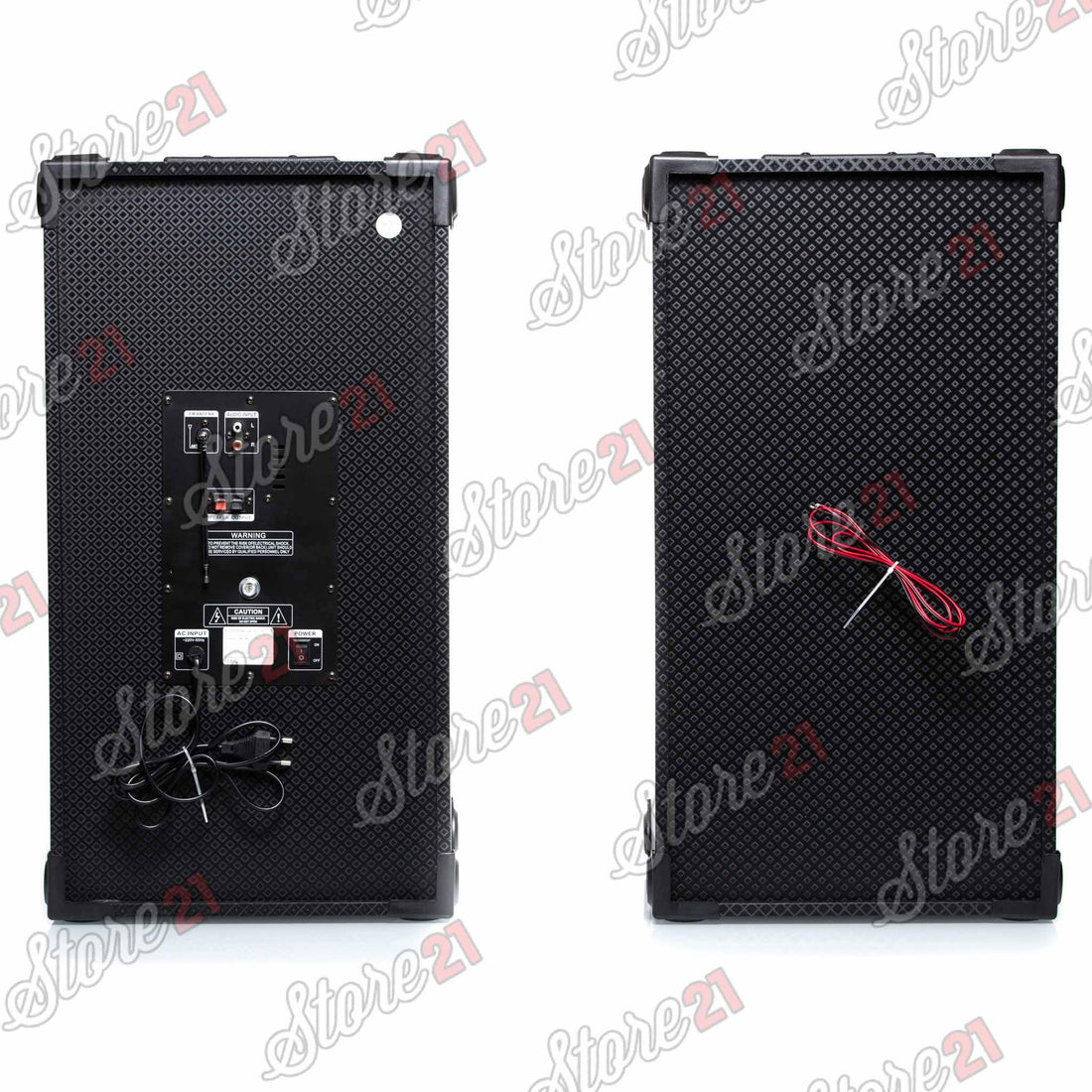 Set boxe Active 350 W, cu AMPLIFICATOR, multifunctional (inclusiv KARAOKE) cu bluetooth, USB (mp3), AUX, card SD+microfon+Telecomanda