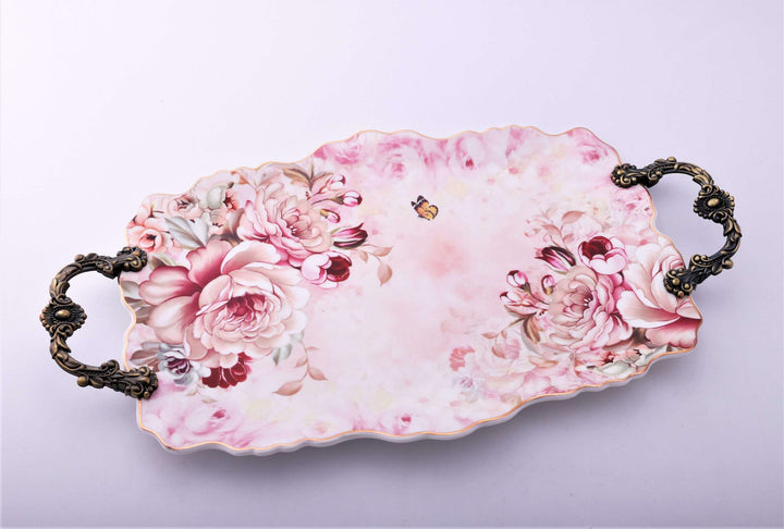 Tava de ceramica cu manere,