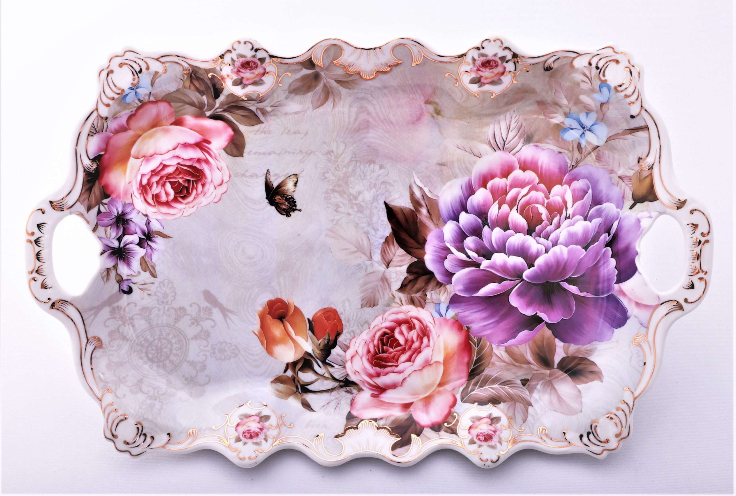 Tava de ceramica cu manere,