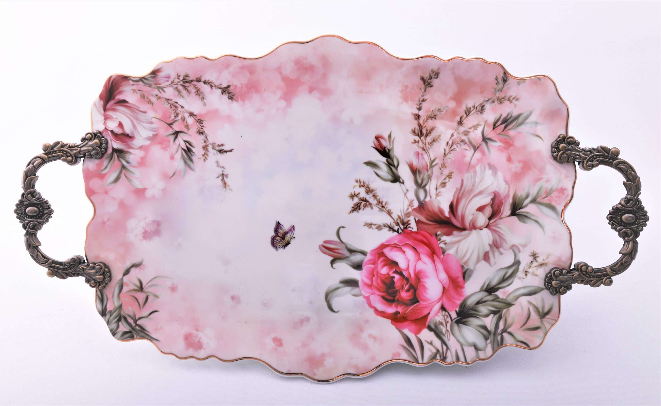 Tava de ceramica cu manere,