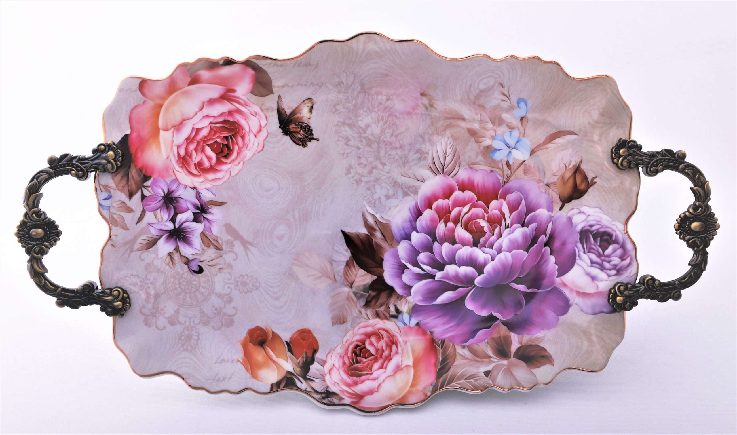 Tava de ceramica cu manere,