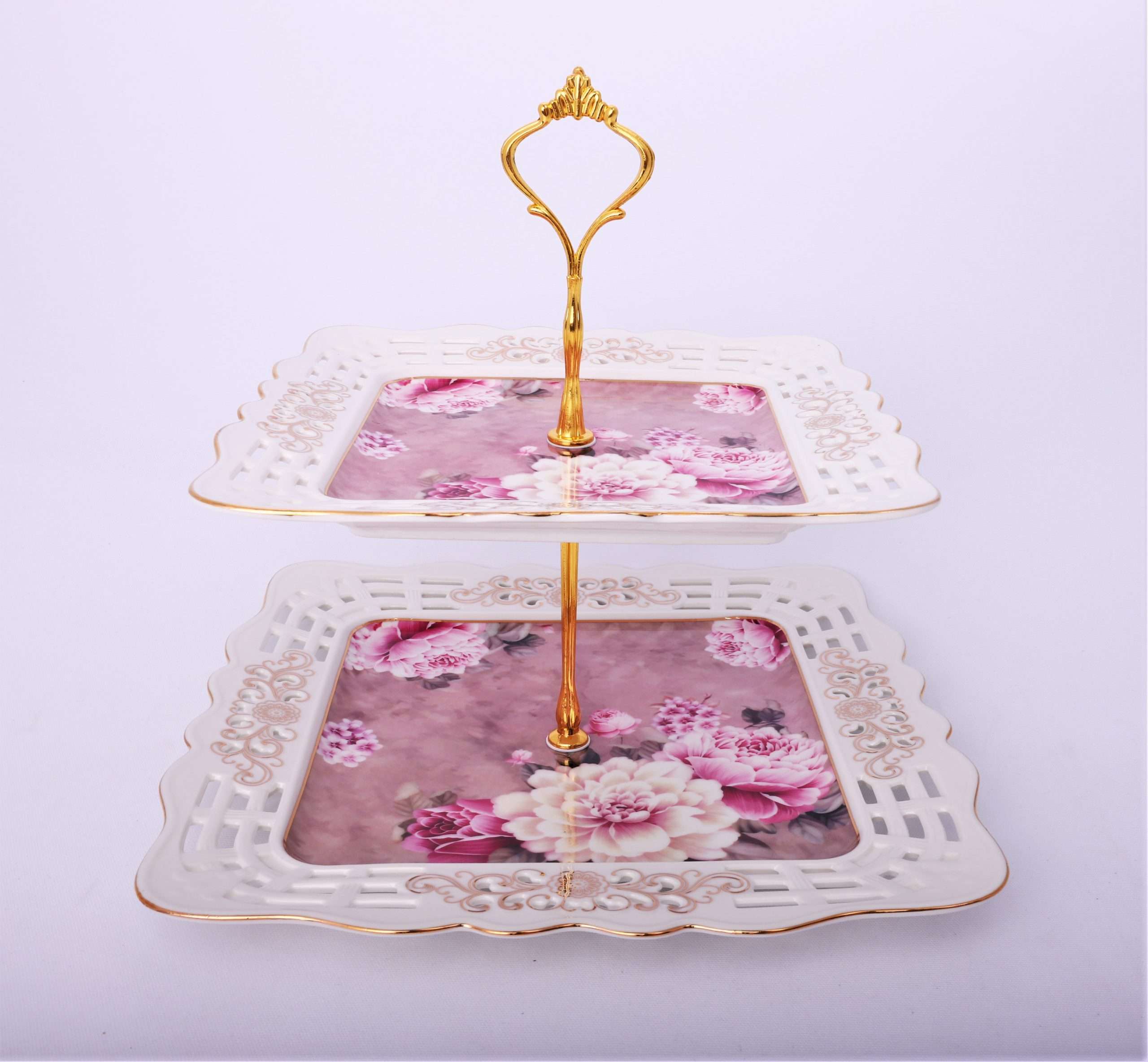 Etajera cu 2 platouri