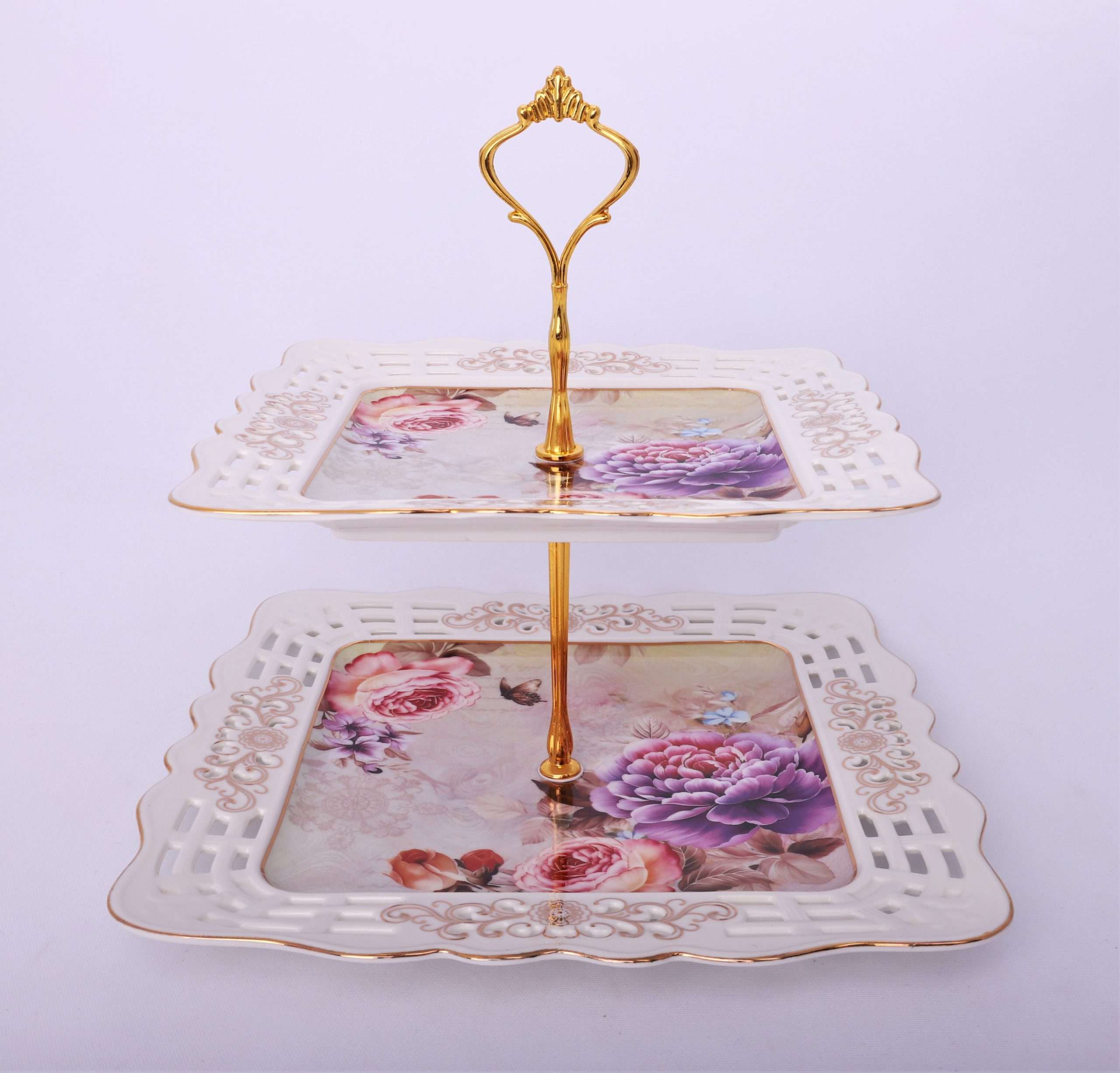 Etajera cu 2 platouri