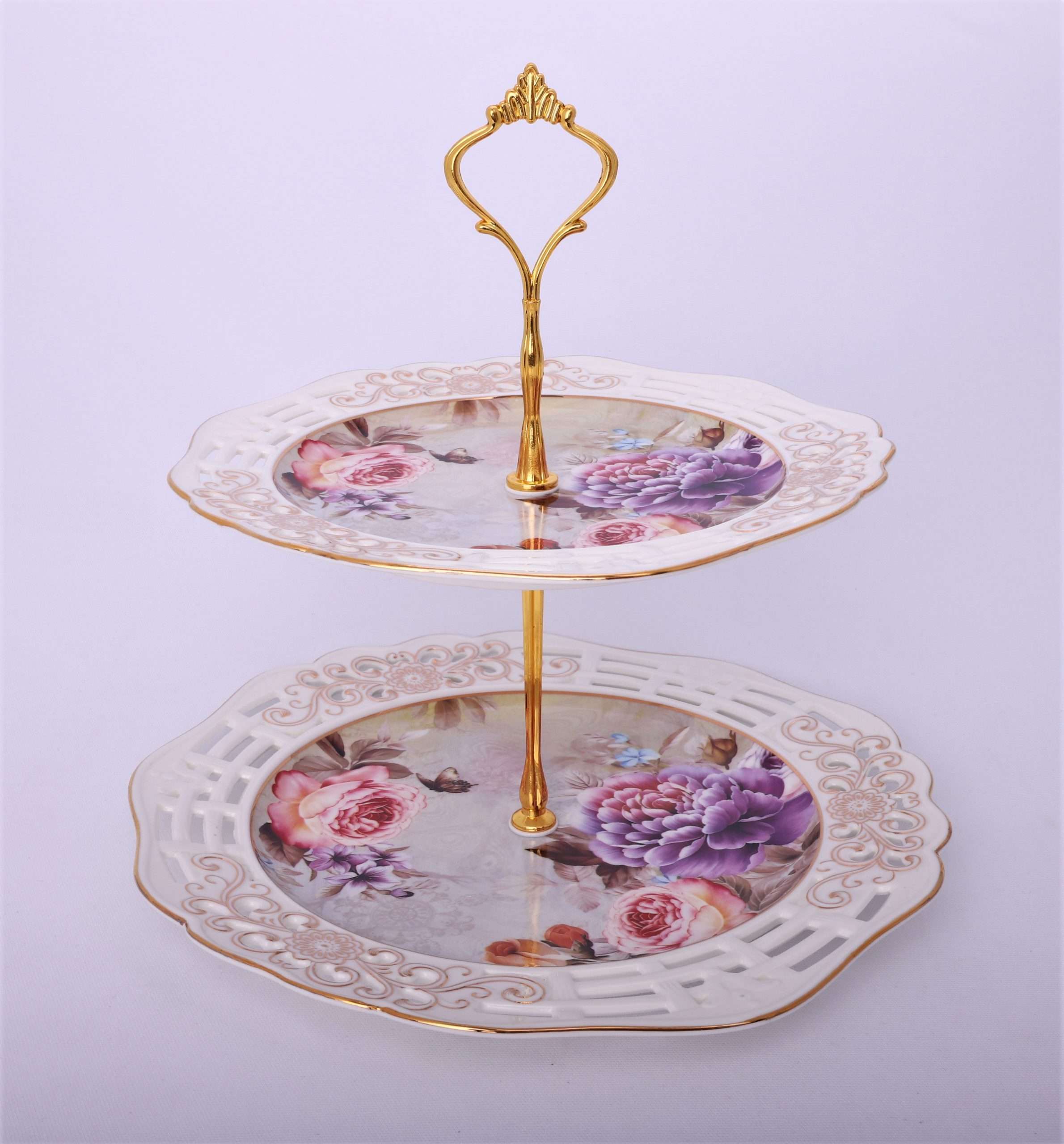 Etajera cu 2 platouri