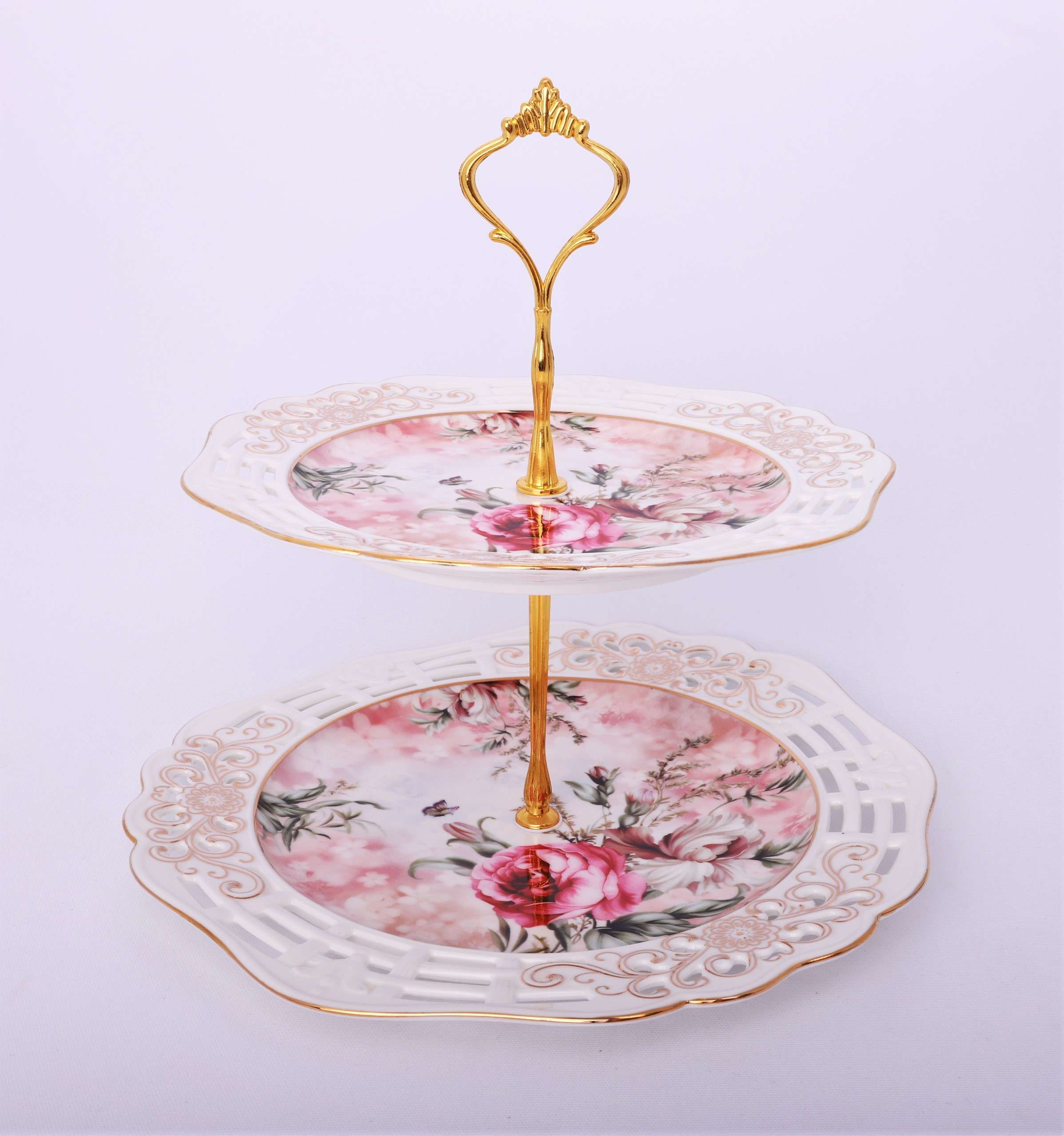 Etajera cu 2 platouri