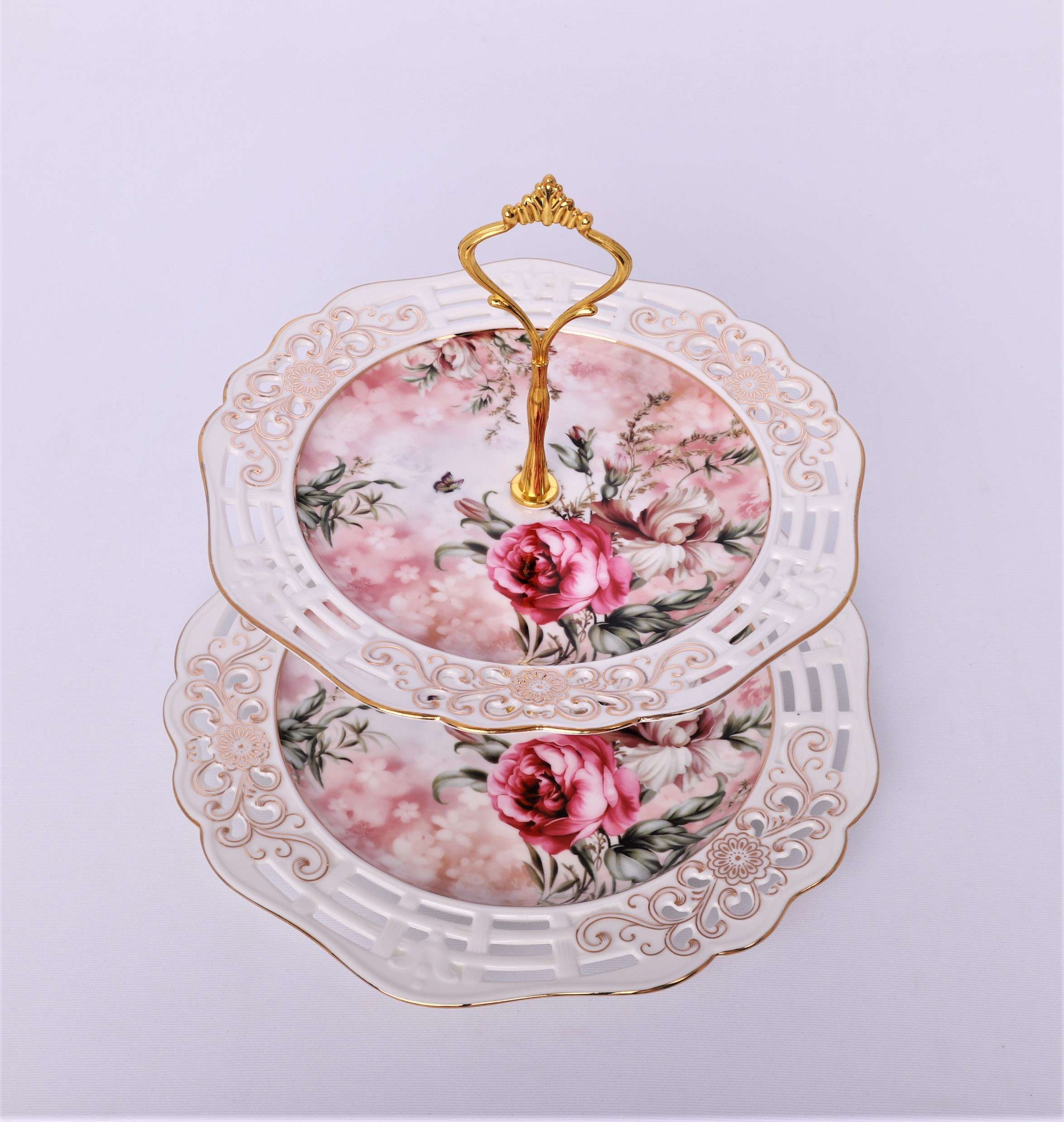 Etajera cu 2 platouri