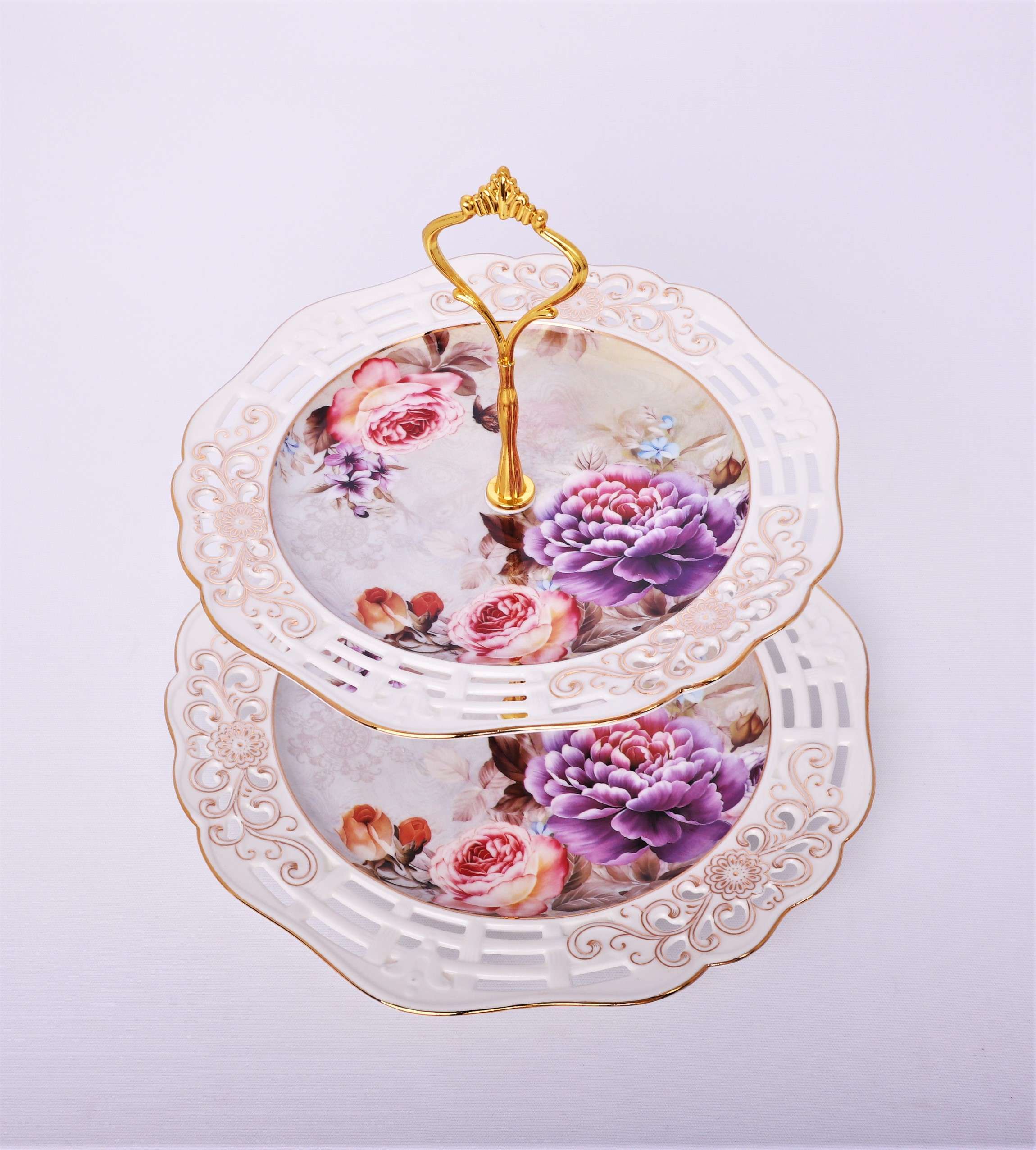 Etajera cu 2 platouri