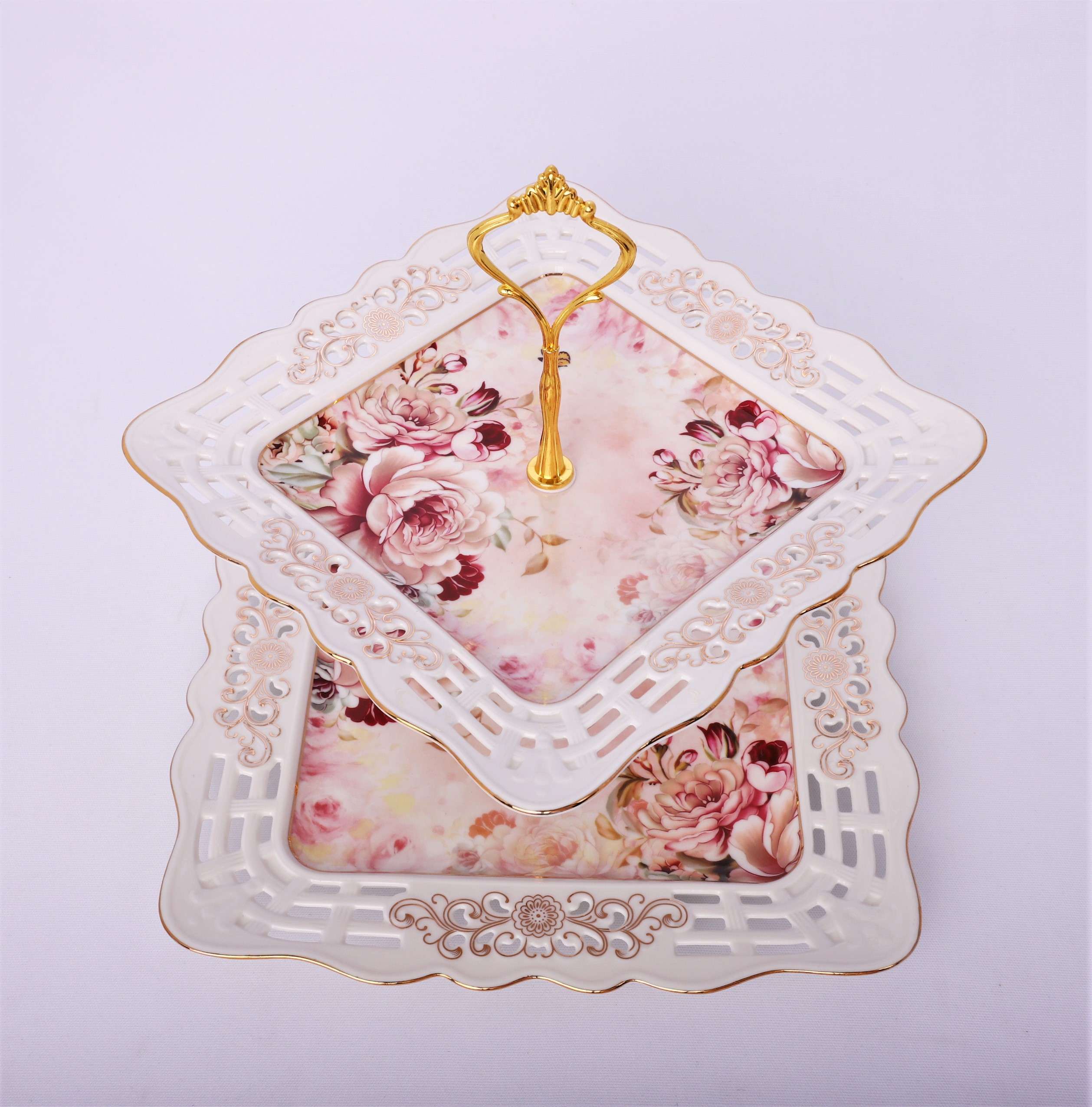 Etajera cu 2 platouri