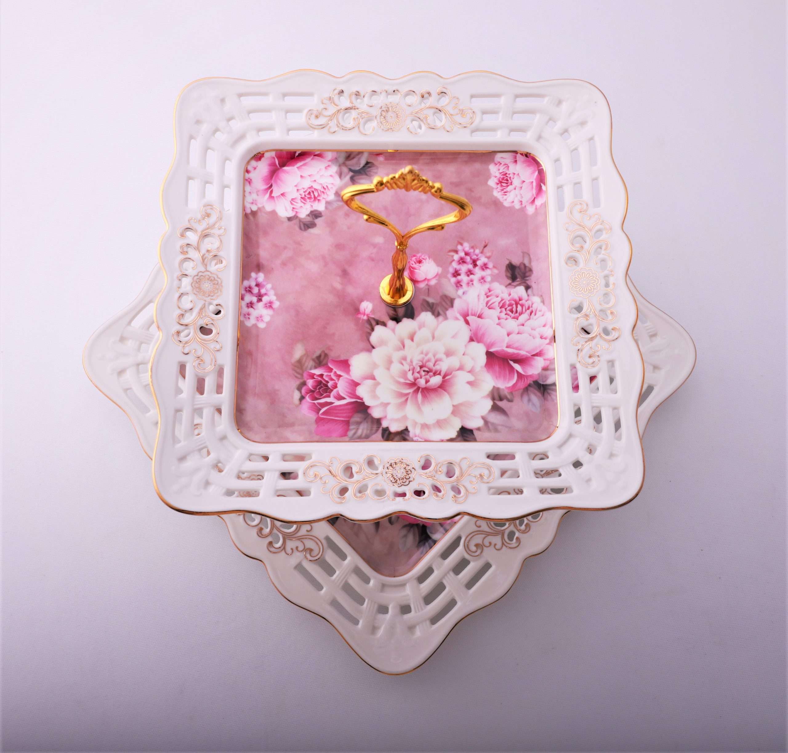 Etajera cu 2 platouri