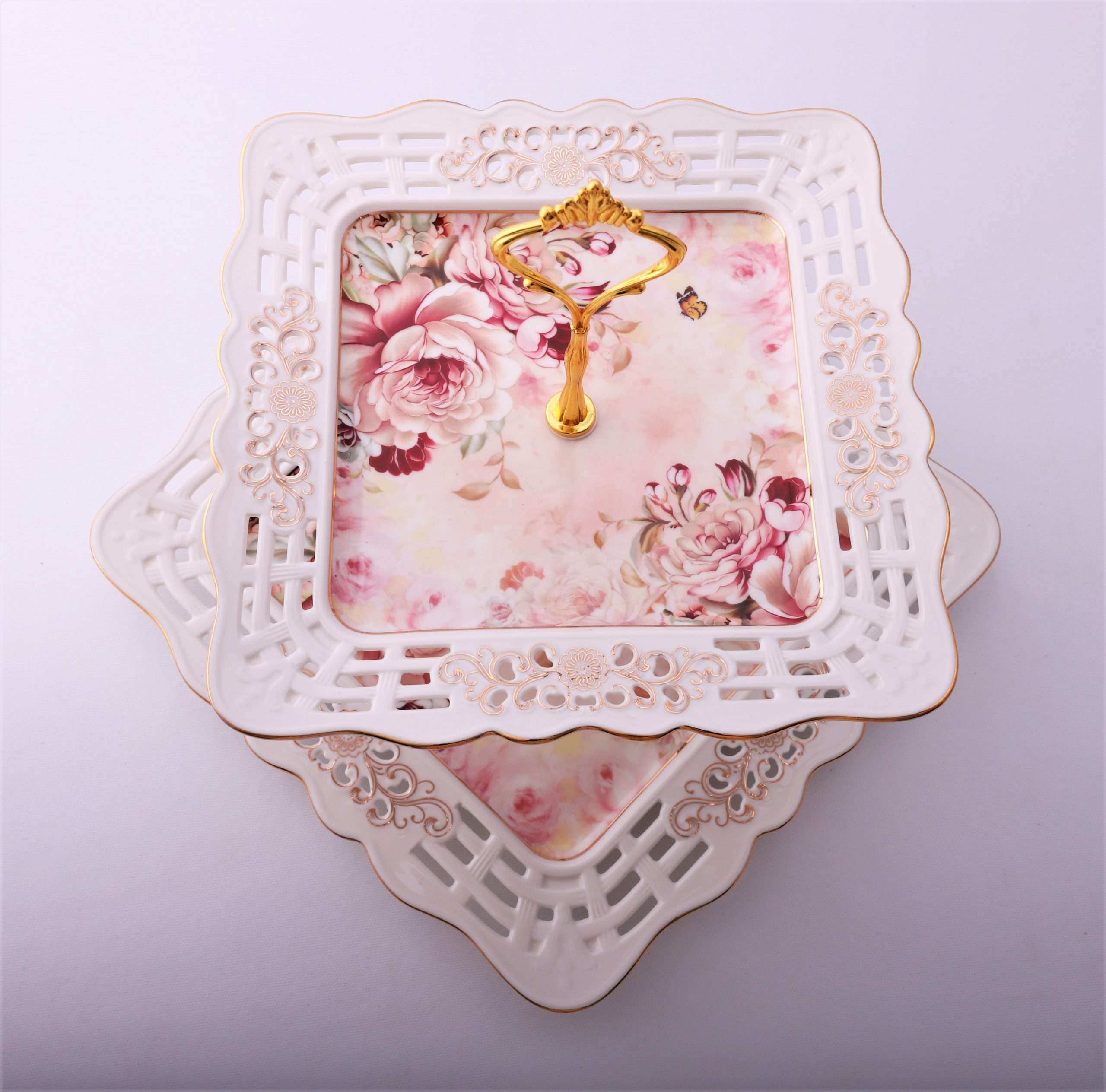 Etajera cu 2 platouri