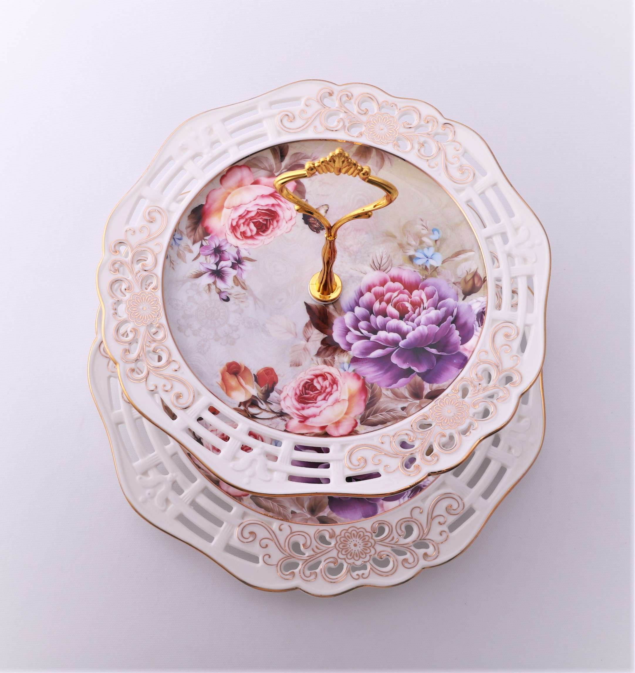 Etajera cu 2 platouri