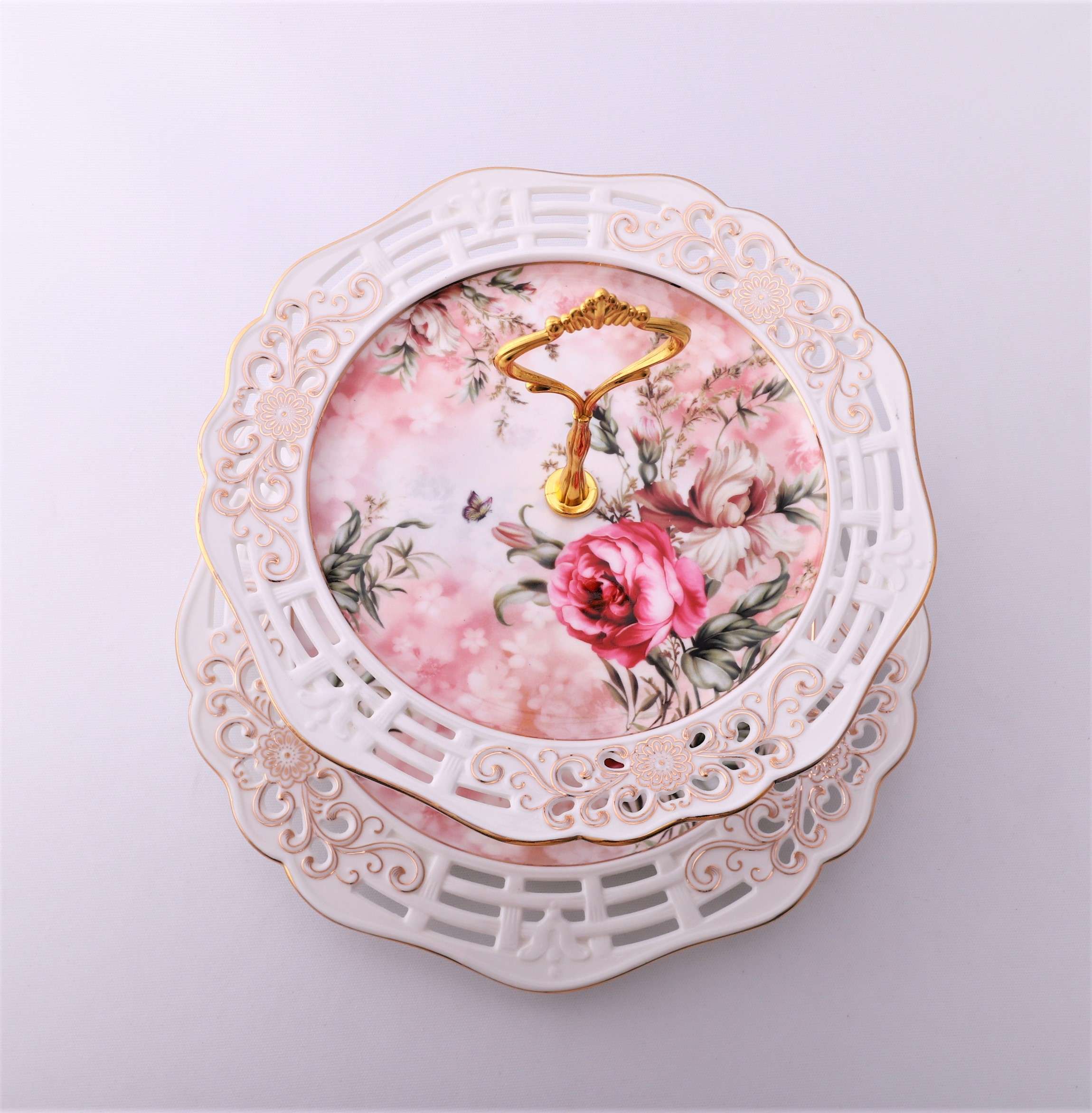 Etajera cu 2 platouri