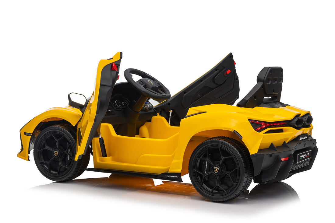 Lamborghini Revuelto – Mașinuță electrică oficial licențiată pentru copii (12V, 2 motoare de 390)