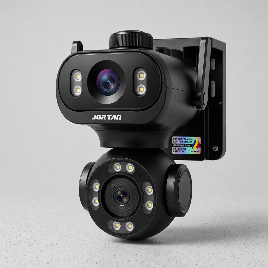 Camera Supraveghere WiFi JORTAN JT-9680 6MP Dual-Head PTZ + Cablu 5m Cadou