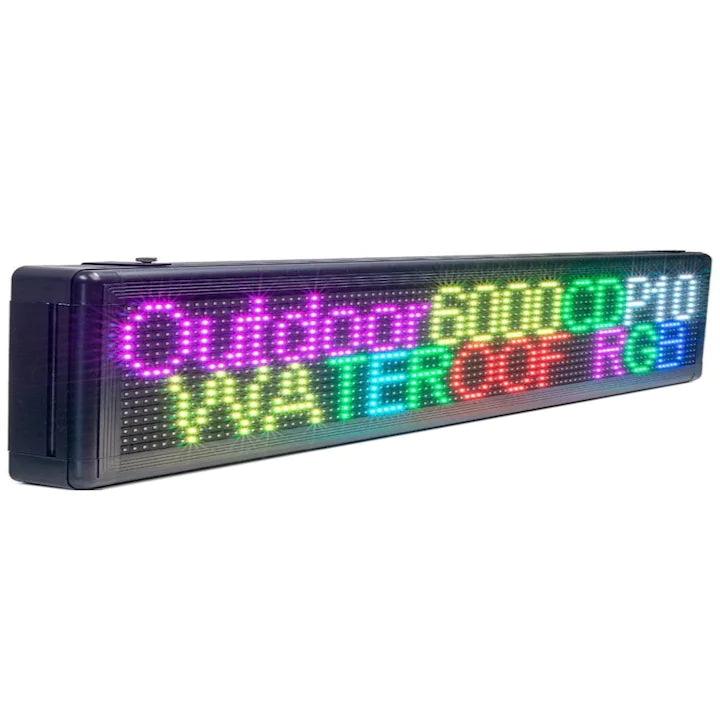 Reclama Luminoasa 300/40 cm, LED RGB, Cod QR, Vizualizare 120°, Wi-Fi
