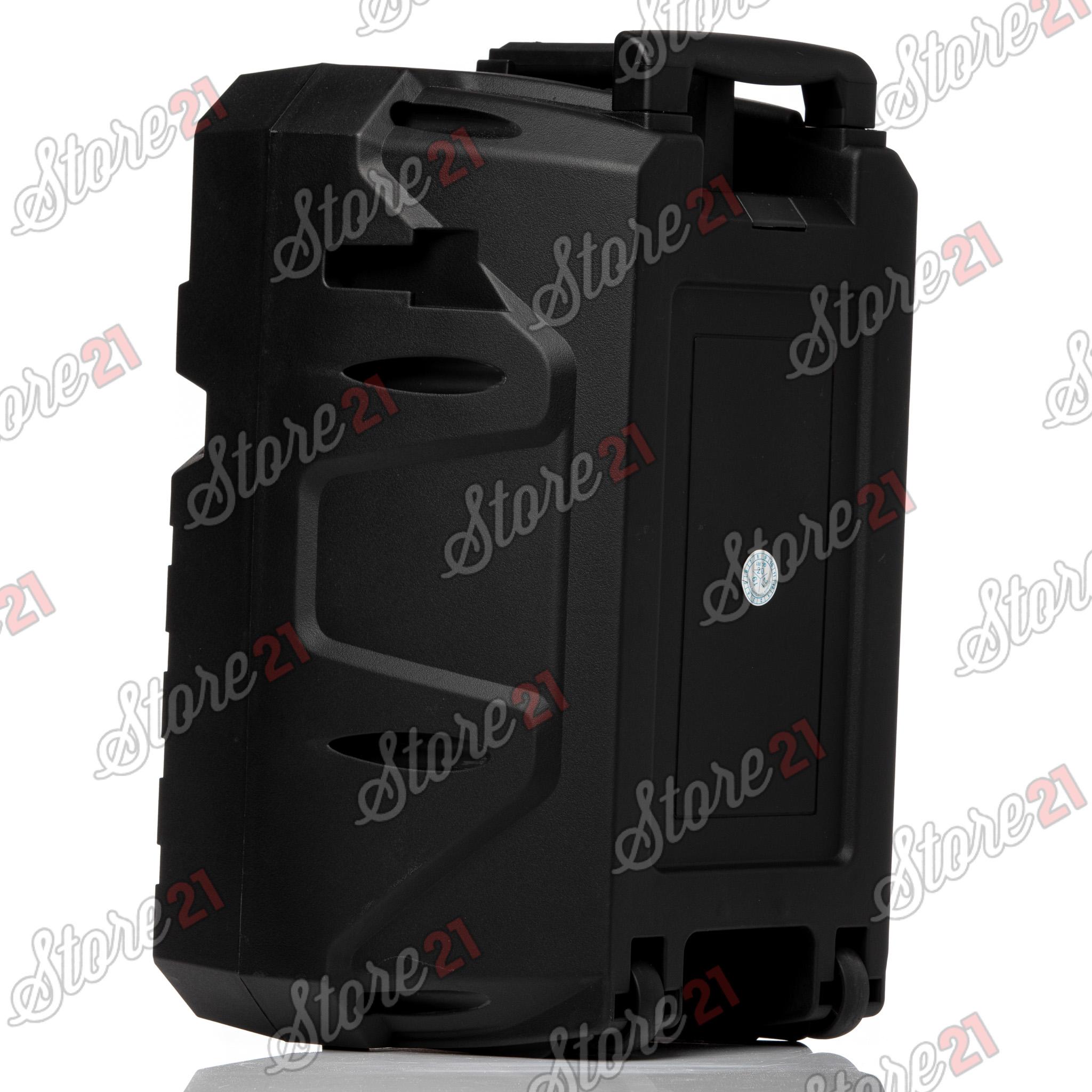 Boxa Activa Profesionala Portabila 200 W  Troler 8 Inch ,Microfon , USB, Radio, Bluetooth,Telcomanda CADOU Bratara fitness