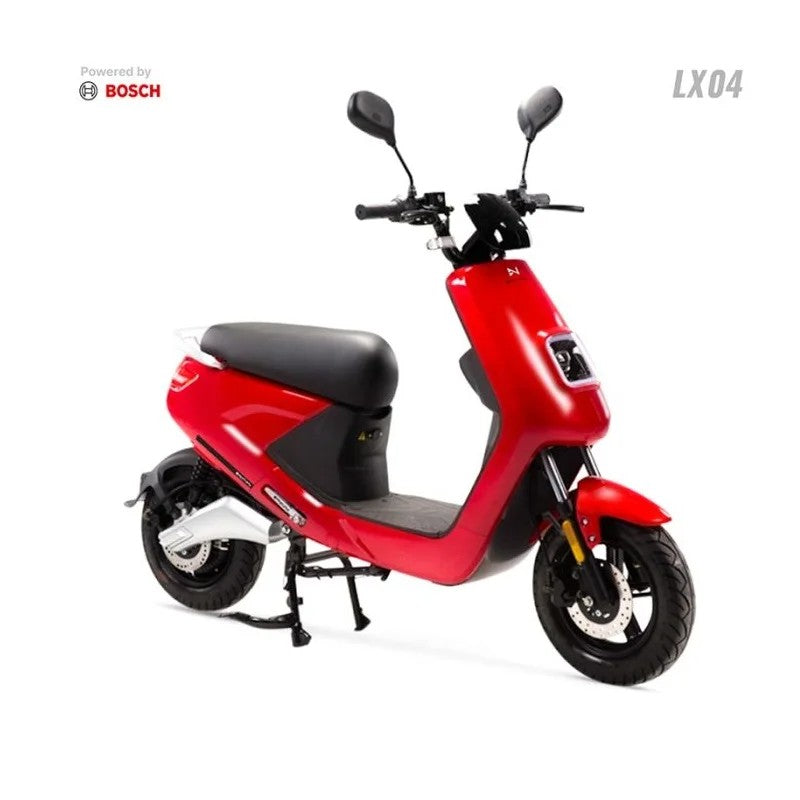 Scuter Electric N-Moto LX04 – Rosu, Motor BOSCH 1440W, Autonomie 80 km, Dimensiuni 1750×570×1140mm, Greutate 80kg, Viteză 25 km/h, Fără Permis, CIV, COC & EEC+ Cadou Tricou N-Moto