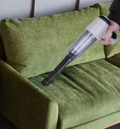 Aspirator portabil At Performance, pentru masina cu baterie litiu 2000mAh, fara fir, de mare putere, aspirare umeda si uscata, aspirare si suflare, 120w, gri