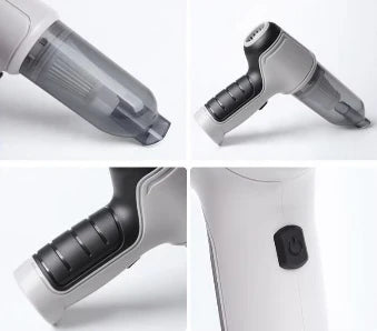 Aspirator portabil At Performance, pentru masina cu baterie litiu 2000mAh, fara fir, de mare putere, aspirare umeda si uscata, aspirare si suflare, 120w, gri