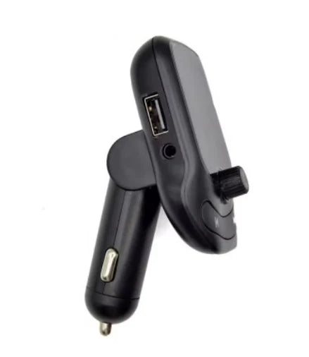 Modulator Auto FM, Bluetooth, 2 x Porturi USB, Micro SD, Ecran LED, MP3 Player Multifunctional, Wireless A32, Negru, ABS, Handsfree