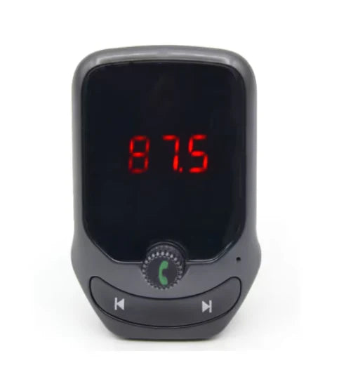 Modulator Auto FM, Bluetooth, 2 x Porturi USB, Micro SD, Ecran LED, MP3 Player Multifunctional, Wireless A32, Negru, ABS, Handsfree