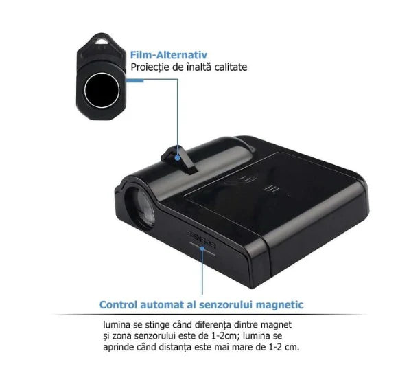 Set 2 Mini Lampi Logo Portiere, AT PERFORMANCE, Auto, Holograme Logo Dedica Land Rover