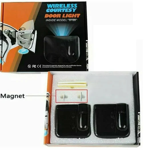 Set 2 Mini Lampi Logo Portiere, AT PERFORMANCE, Auto, Holograme Logo Dedica Land Rover