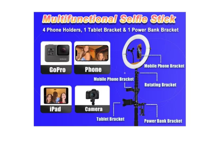 Platforma foto-video rotunda, At Performance, Selfie 360, brat rotativ, led RGB, pentru evenimente, diametru 100cm