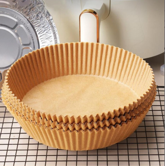 Set 50 Hartii de Copt pentru Friteuza, At Performance, 16 x 4.5 cm, Unica Folosinta, Maro