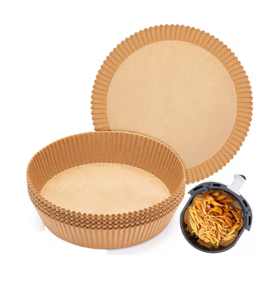 Set 50 Hartii de Copt pentru Friteuza, At Performance, 16 x 4.5 cm, Unica Folosinta, Maro