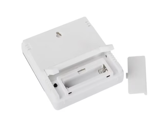 Termometru Meteo profesional cu Higrometru Digital Interior si Exterior, Display LCD, Design Slim, Ceas, Valori Min/Max